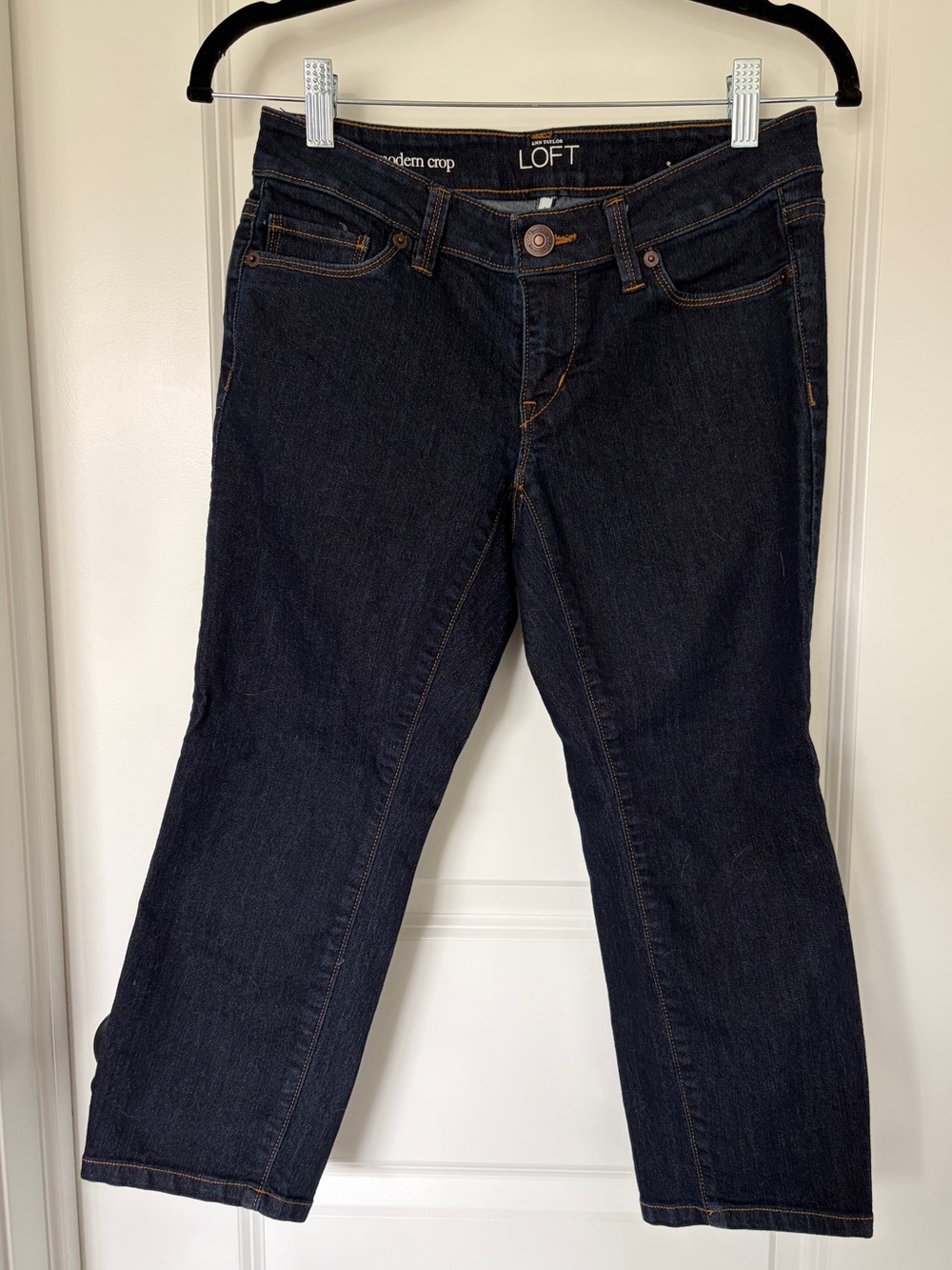 LOFT Modern Crop Denim Jeans Dark Wash Size 26 / 2P